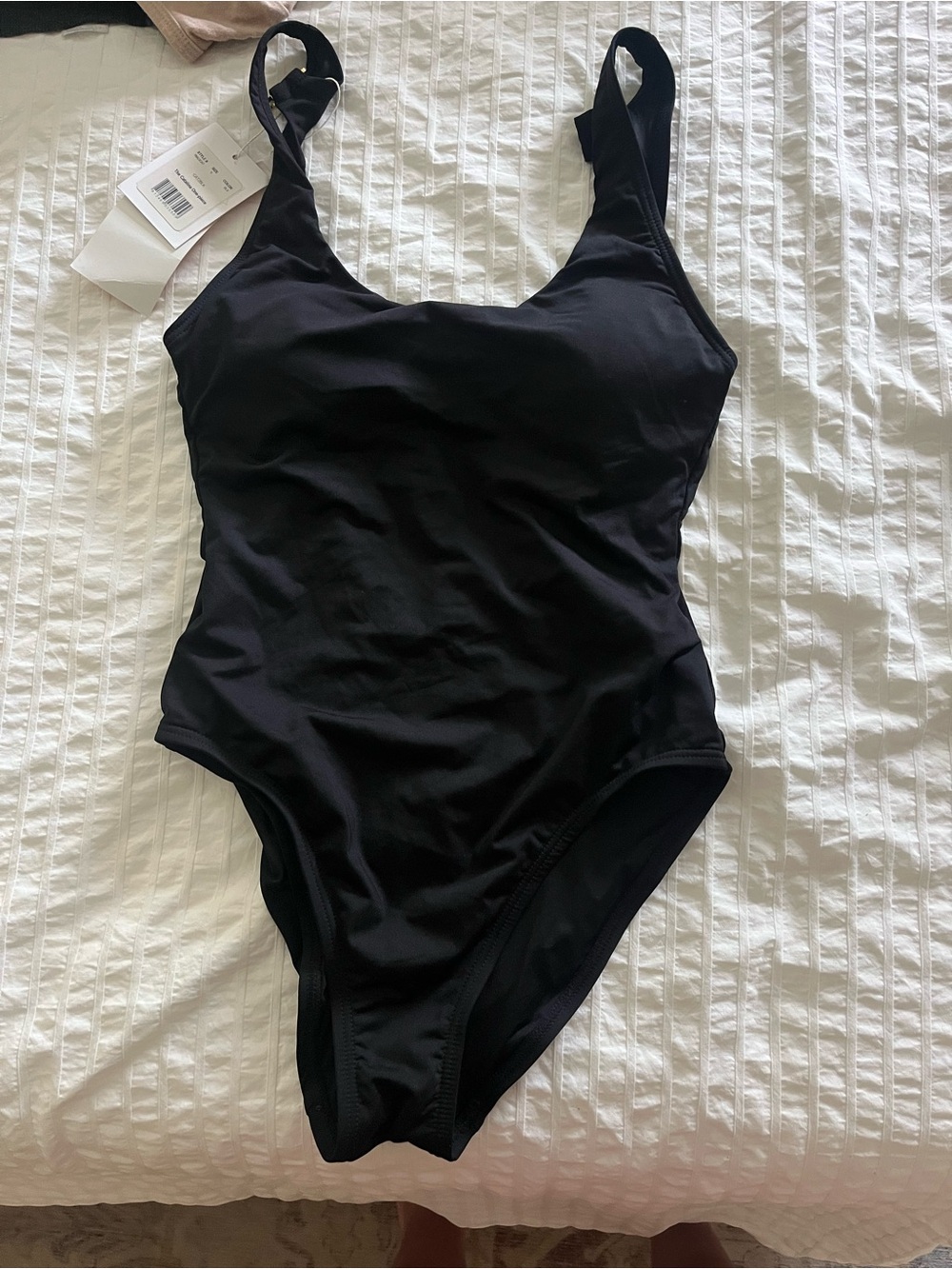 Andie Black Scoop One-Piece Swimsuit